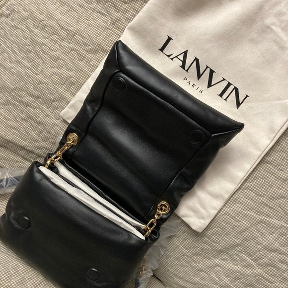 LANVIN: Small Sugar Shoulder Bag – Black - Picture 12 of 15